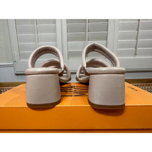Miz Mooz NYC Oceana Heels Sandals Cream Leather Size 9/9.5 US 40 EU NIB Wedding - Picture 9 of 15